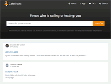 Tablet Screenshot of callername.net