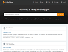 Tablet Screenshot of callername.com